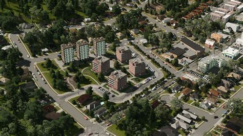 Built two VERY different types of residential areas in the same town ...