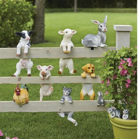 Farm Animal Peekaboo Statues | Farm animals, Garden animal statues, Farm yard