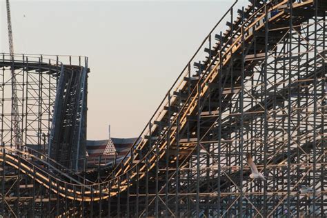 Wooden roller coaster 1904997 Stock Photo at Vecteezy