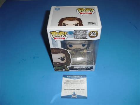 FUNKO POP AQUAMAN #205 signed Jason Momoa COA & MINT 9.5 to 10! Justice League $229.99 - PicClick