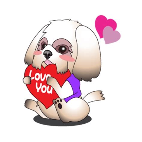 Shih Tzu Dog Stickers by Thiet Duong