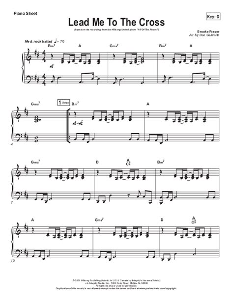 Lead Me To The Cross Sheet Music PDF (Hillsong UNITED) - PraiseCharts