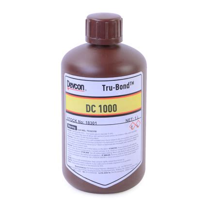 ITW Performance Polymers Devcon Tru-Bond DC 1000 UV Cure Adhesive Clear 1 L Bottle