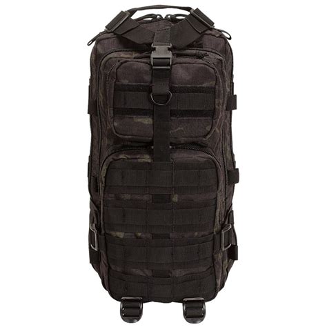 Small MOLLE Assault Pack, Tactical Backpack, MultiCam Black