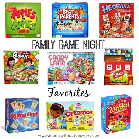 Favorite Family Board Games - Moms Without Answers