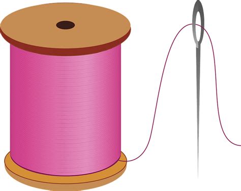 Pics Photos Clipart Of A Sewing Needle And Thread Royalty Free Vector | The Best Porn Website