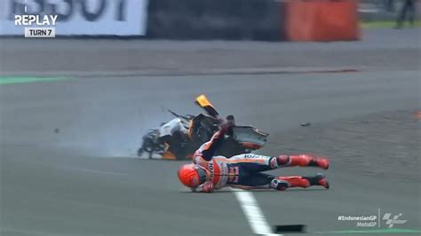 MotoGP racer survives massive crash in Indonesia - Good Morning America