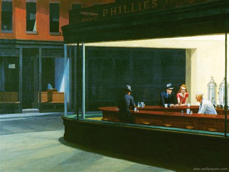 Nighthawks, Edward Hopper Wallpaper, Print, Poster, Nighthawks, c.1942