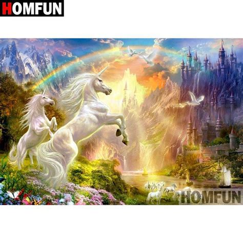 5D Diamond Painting Unicorn Rainbow Kit