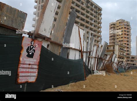 Restricted zone, ghost town, Varosha, Famagusta, Cyprus Stock Photo - Alamy