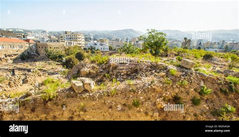 Archaeological site of Byblos, Lebanon. UNESCO World Heritage Stock ...