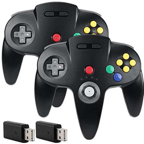 Snapklik.com : 2 Pack 2.4 GHz Wireless Switch N64 Controller, w/USB ...