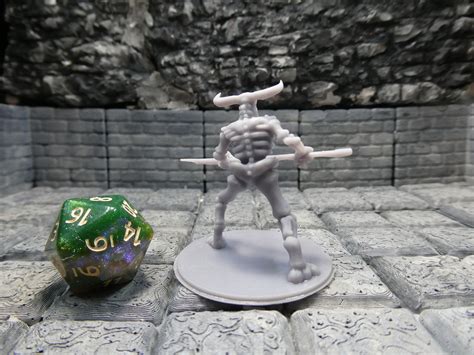 Minotaur Skeleton Miniature Dnd Dungeons and Dragons | Etsy