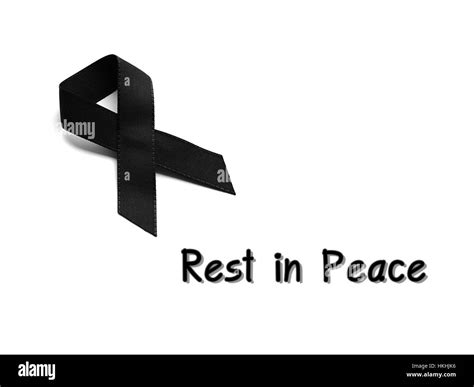 Black ribbon mourning hi-res stock photography and images - Alamy