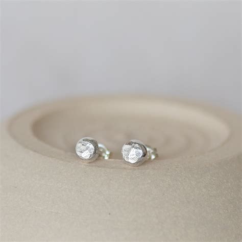 Sterling Silver Studs - Nugget – Lucy Kemp Jewellery