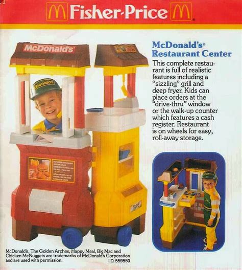 Fisher Price 1989 McDonald's Drive-Thru Playset REPLACEMENT PIECE Fryer Counter ...