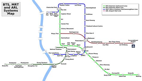 The Skytrain (BTS) & Metro (MRT) of Bangkok – Map and Tourist Attractions near Stations | A ...