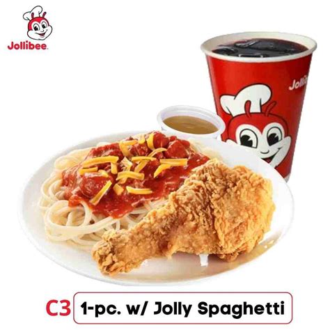 C3 – 1pc. Chicken w/ Jolly Spaghetti & Drinks - Scout Meal