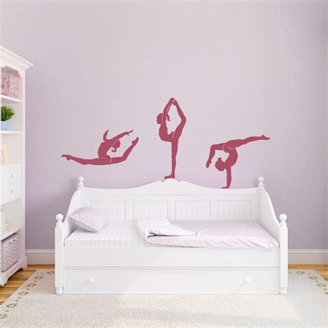 Gymnastics Trio Wall Decal #wallums | Gymnast wall decal, Wall stickers ...