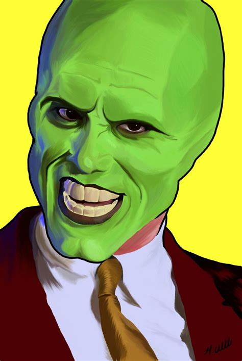 my digital painting of Jim Carrey as The Mask | 마스크 아트, 짐 캐리, 그림
