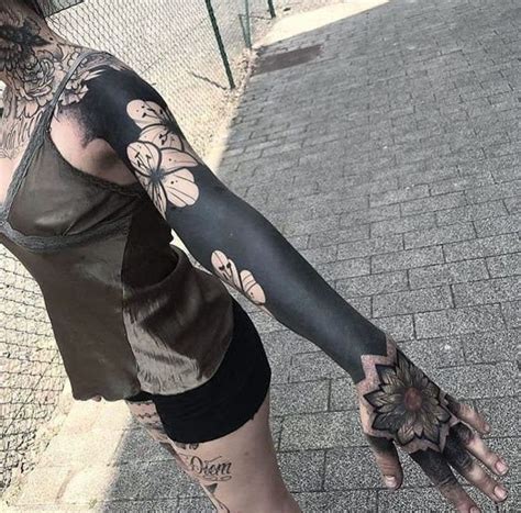 These Striking Solid Black Tattoos Will Make You Want To Go All In - KickAss Things | Half ...