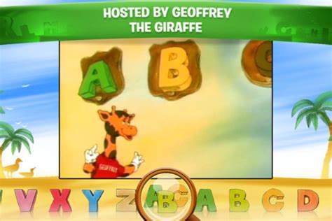 Animal Alphabet with Geoffrey the Giraffe App for iPad