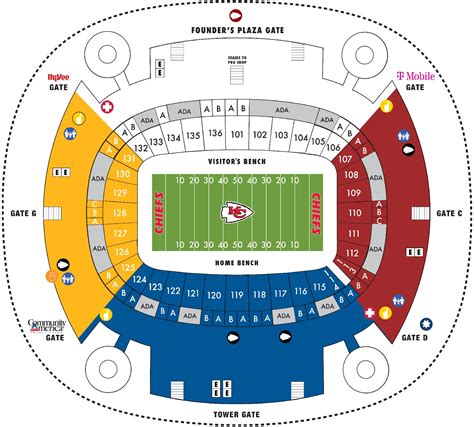 Chiefs Stadium Seating Chart | Elcho Table