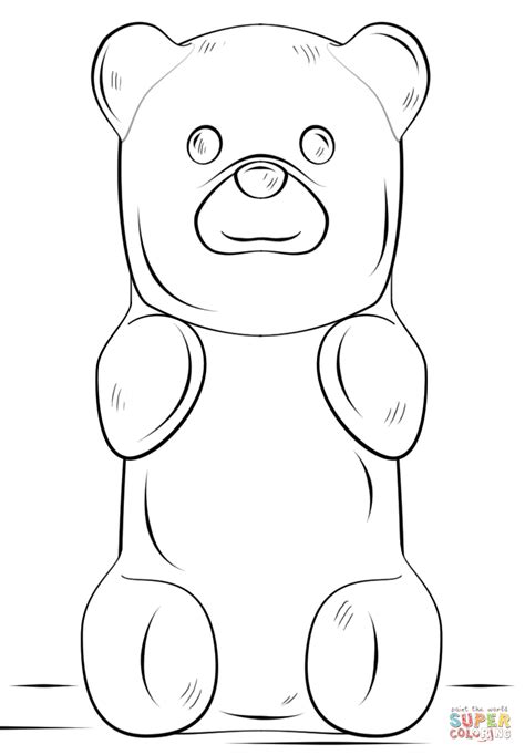 Gummy Bear coloring page | Free Printable Coloring Pages