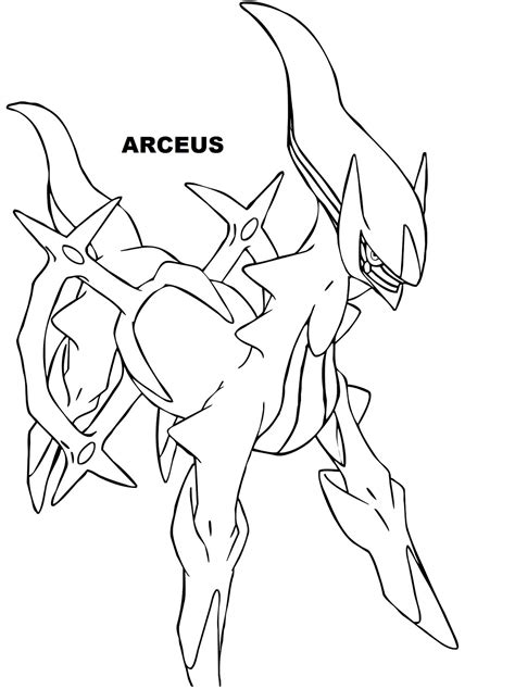 Free Legendary Pokemon Coloring Pages For Kids