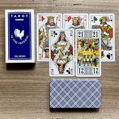 Jeu de Tarot cartes De Luxe Dal Negro – Coq Imperial