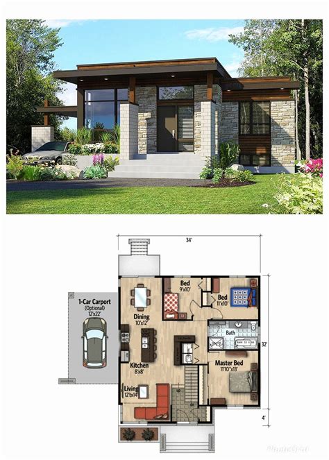 Small Ultra Modern House Plans Ultra-modern Tiny House Plan - The Art of Images