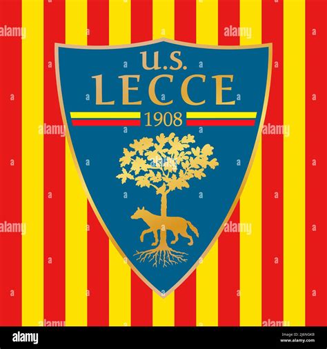 Lecce, Italy, April 2022 - Lecce U.S.. Football Club brand logo with ...