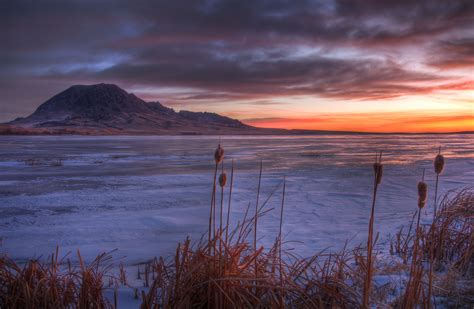 Bear Butte Sunrise, a sacred site for the Lakota Indians taken at sunrise. Sacred Site, Lakota ...