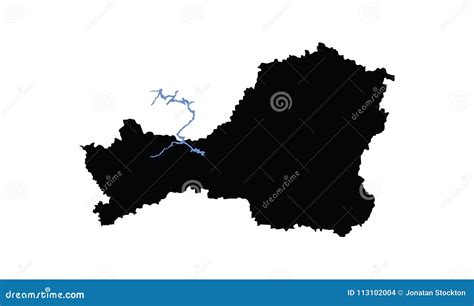 Tuva Republic Map, Map. Russia Oblast Map Illustration. Stock Illustration - Illustration of ...