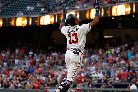 Ronald Acuña Jr. hits 3rd straight leadoff home run and 8th in 8 games ...