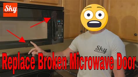 Replace Broken Microwave Door (Whirlpool, Estate) - YouTube