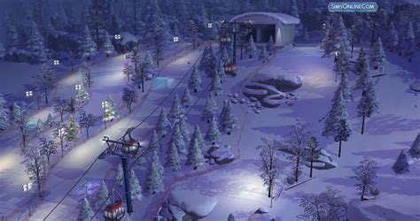 Skiing, Snowboarding and Sledding in Snowy Escape - Sims Online