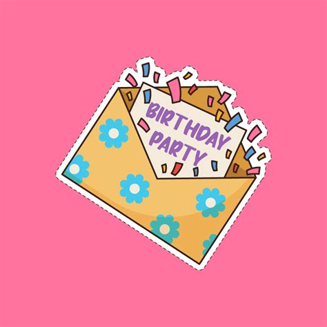 Birthday Party Invitation Royalty Free Stock SVG Vector and Clip Art