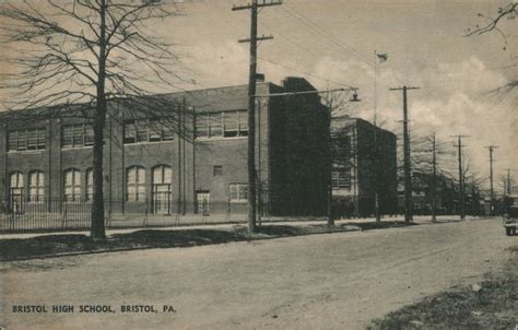 Bristol High School Pennsylvania Postcard