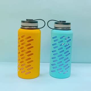 Protective Silicone Sleeve Boot for Hydro Flask and Aquaflask Water Bottles Insulation Mug ...