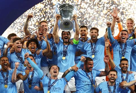 Jubilant Manchester City overcomes Inter Milan to complete treble