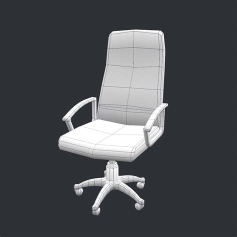 Free Office Chair Low poly model free VR / AR / low-poly 3D model ...