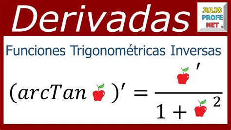 REGLAS PARA DERIVAR FUNCIONES TRIGONOMÉTRICAS INVERSAS - YouTube