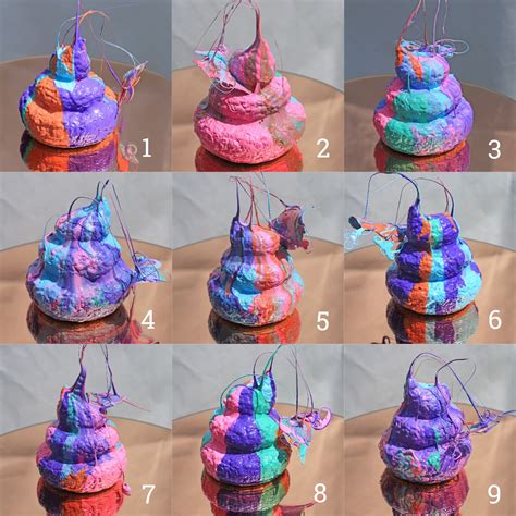 Funny Poop Sculpture Weird Art Poop Art Rainbow Decor Pop - Etsy