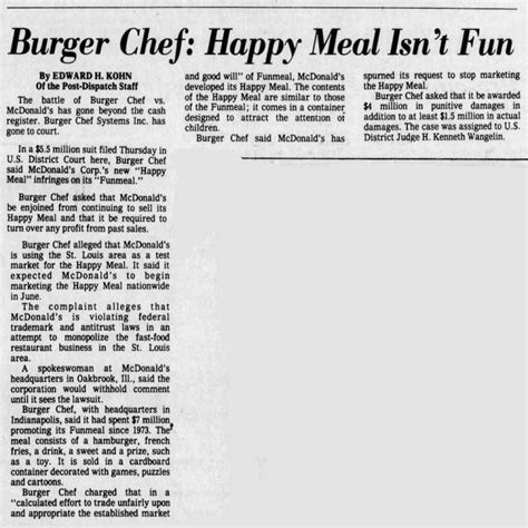 Burger Chef's History Brings a Smile to My Face, What About You? • The ...