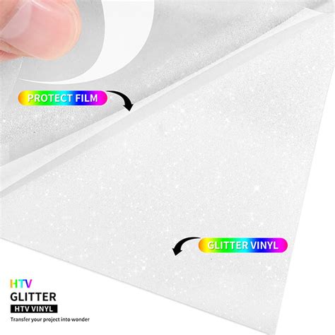 White Glitter HTV - Premium Puff Vinyl | Heat Transfers Vinyl Wholesale