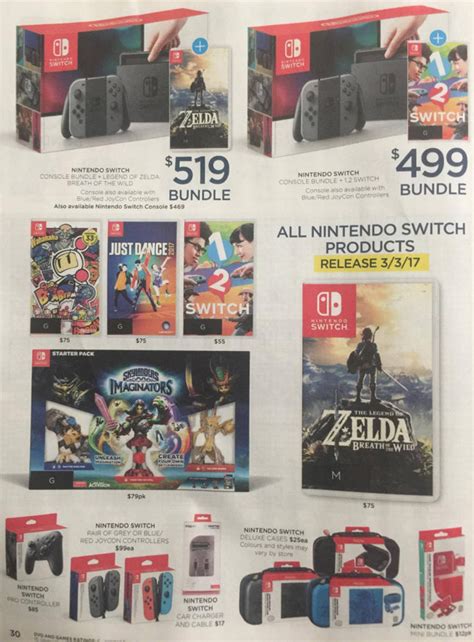 Big W offering Nintendo Switch bundles for Zelda and 1-2 Switch - Vooks