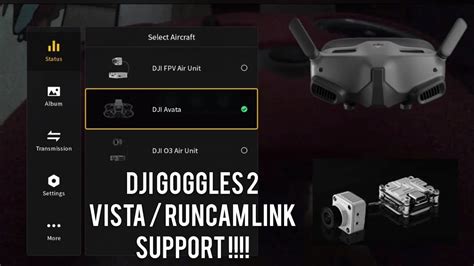 CARA MUDAH UPGRADE DJI GOGGLES 2 SUPPORT VISTA RUNCAM LINK - YouTube