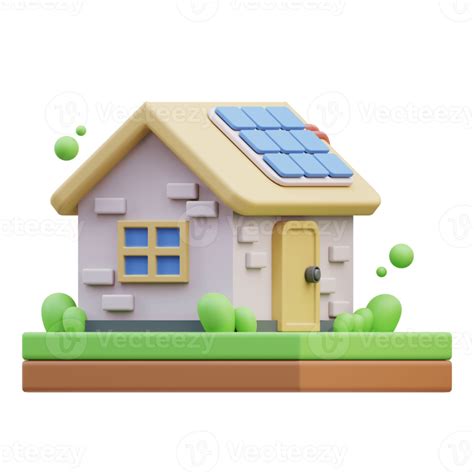 Eco House 3D Illustration 20975900 PNG