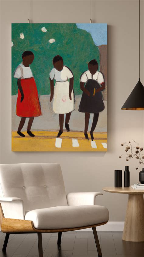 Black Folk Art, Hop, CANVAS Wall Art Black Art Prints, African American ...